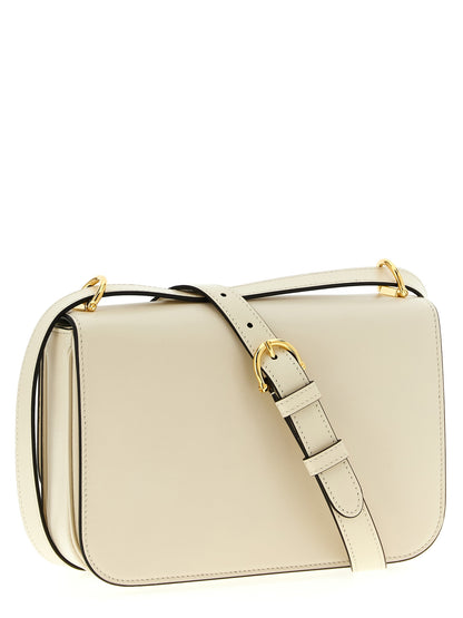 Gucci White Calfskin Siena Crossbody Bag