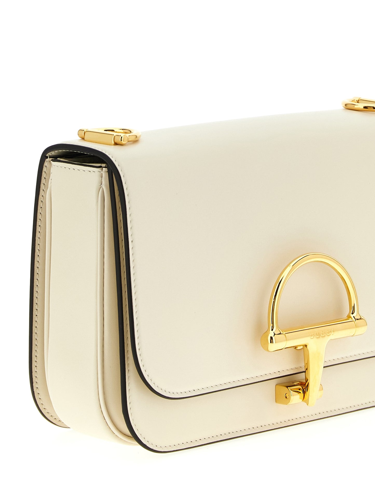 Gucci White Calfskin Siena Crossbody Bag