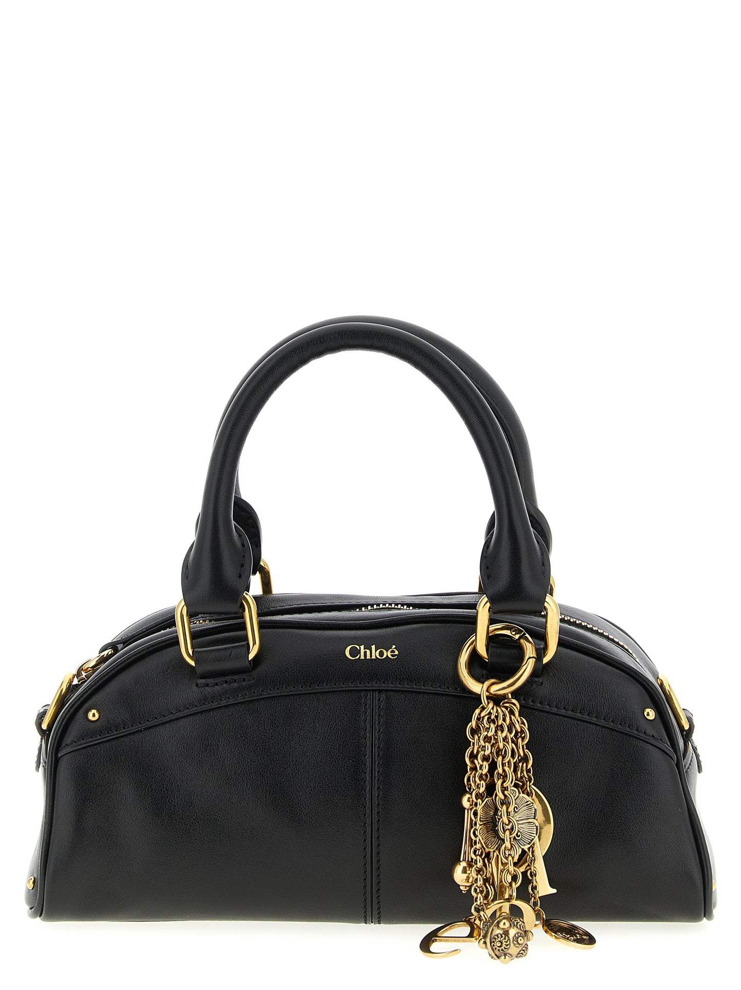 Chloé Black Calfskin ‘Bowling piccola’ Handbag