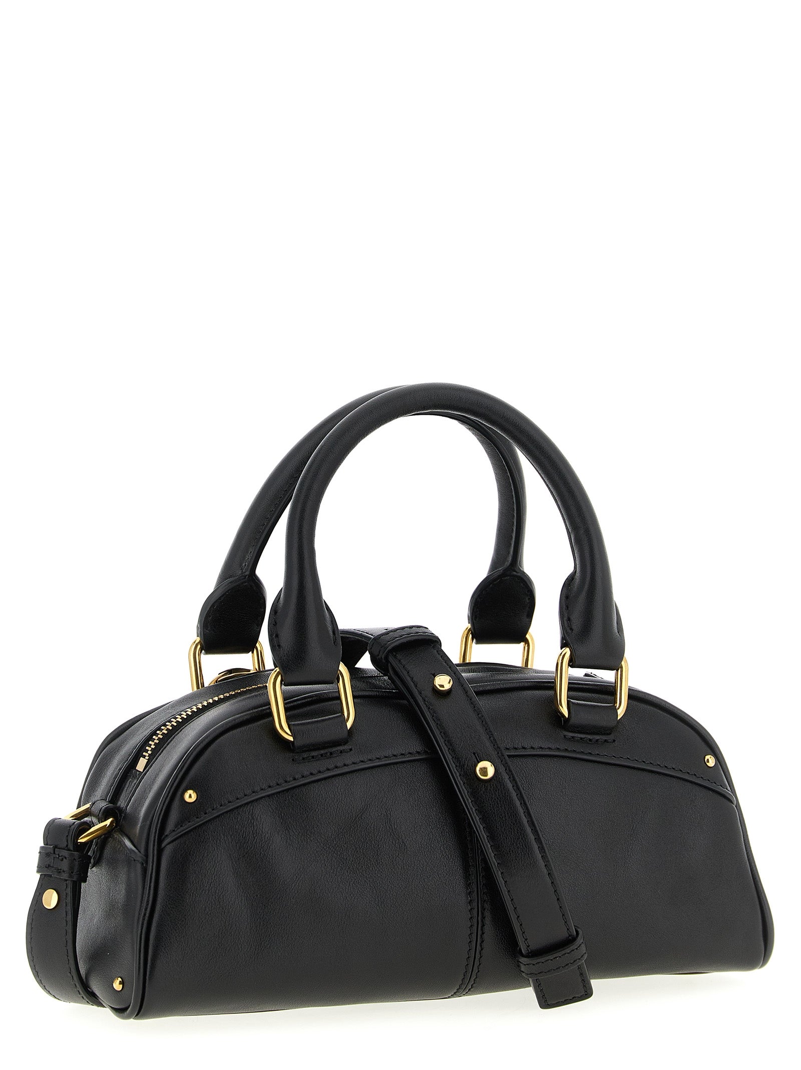 Chloé Black Calfskin ‘Bowling piccola’ Handbag