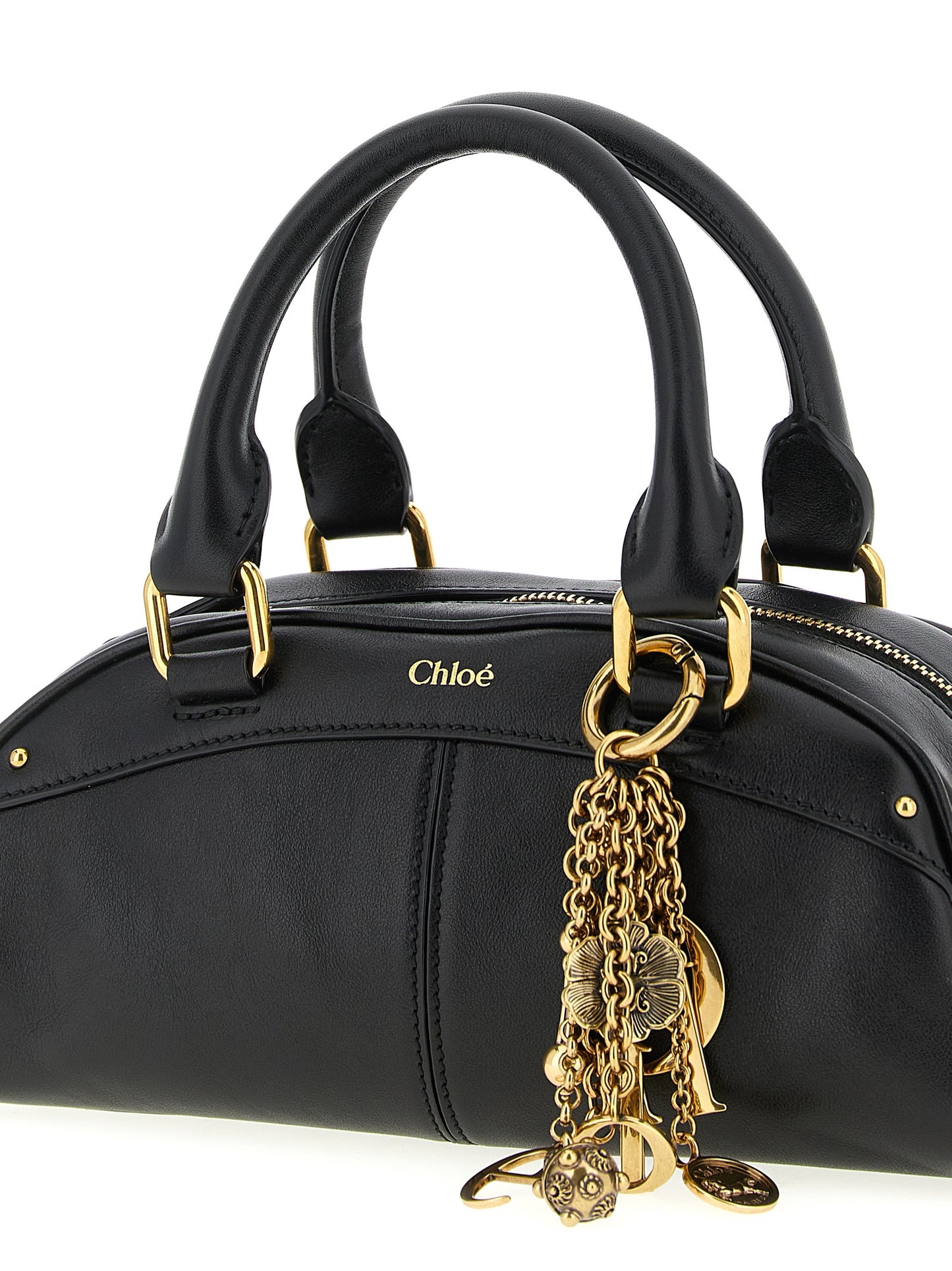 Chloé Black Calfskin ‘Bowling piccola’ Handbag