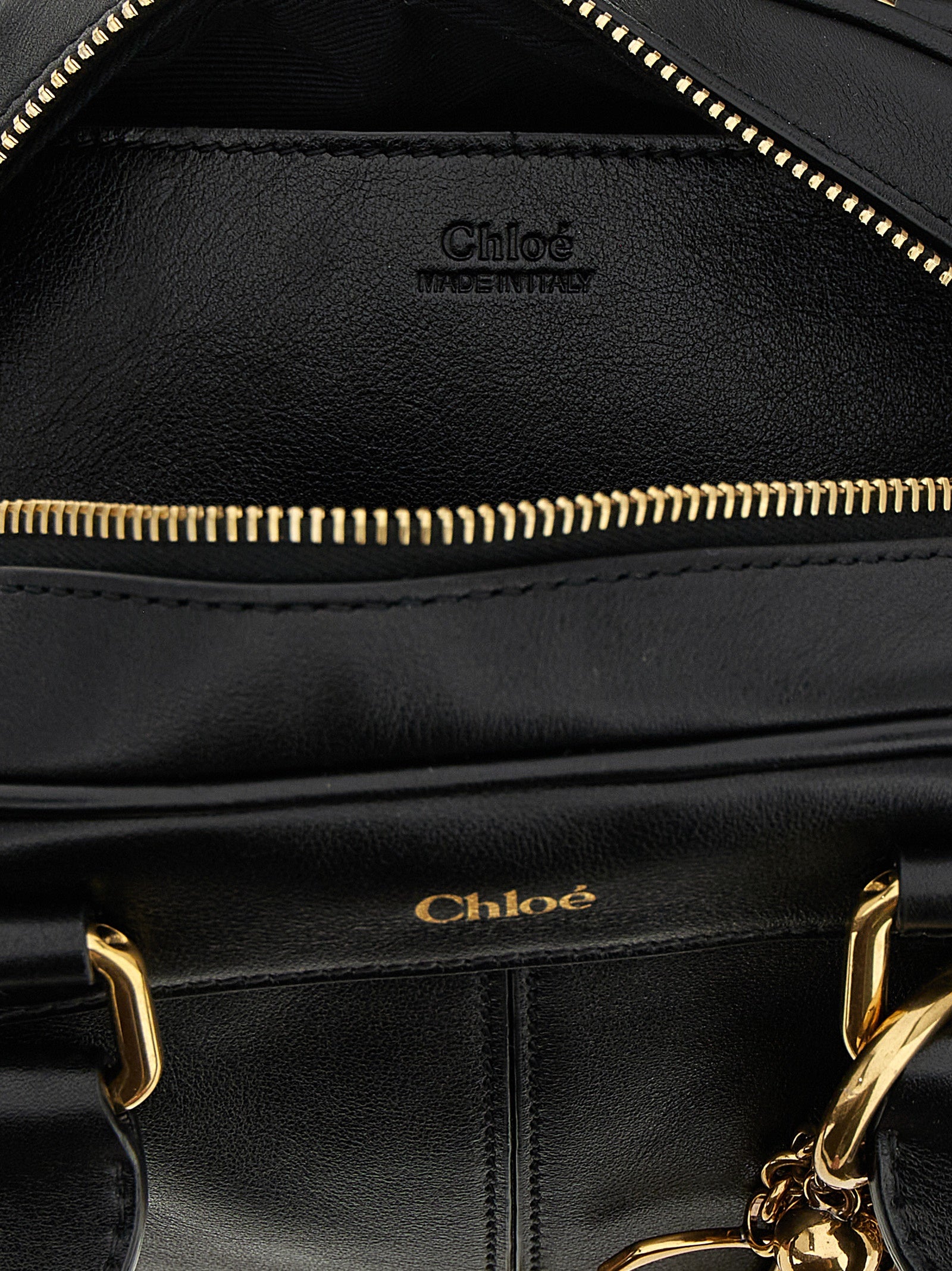 Chloé Black Calfskin ‘Bowling piccola’ Handbag