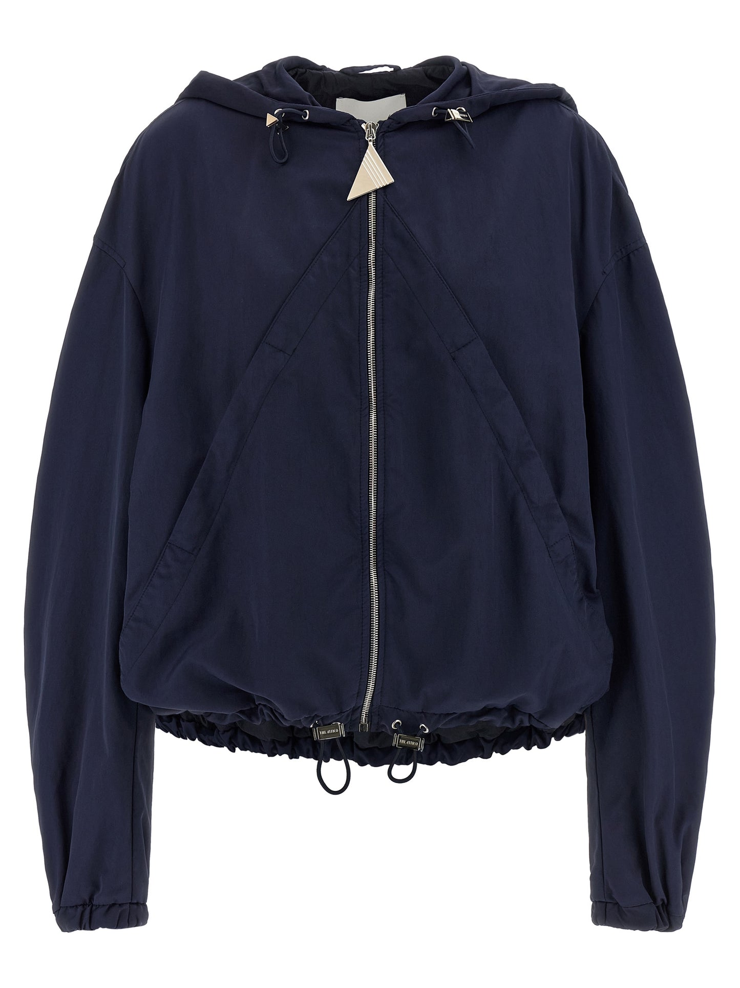 The Attico Blue Polyamide Bomber Jacket