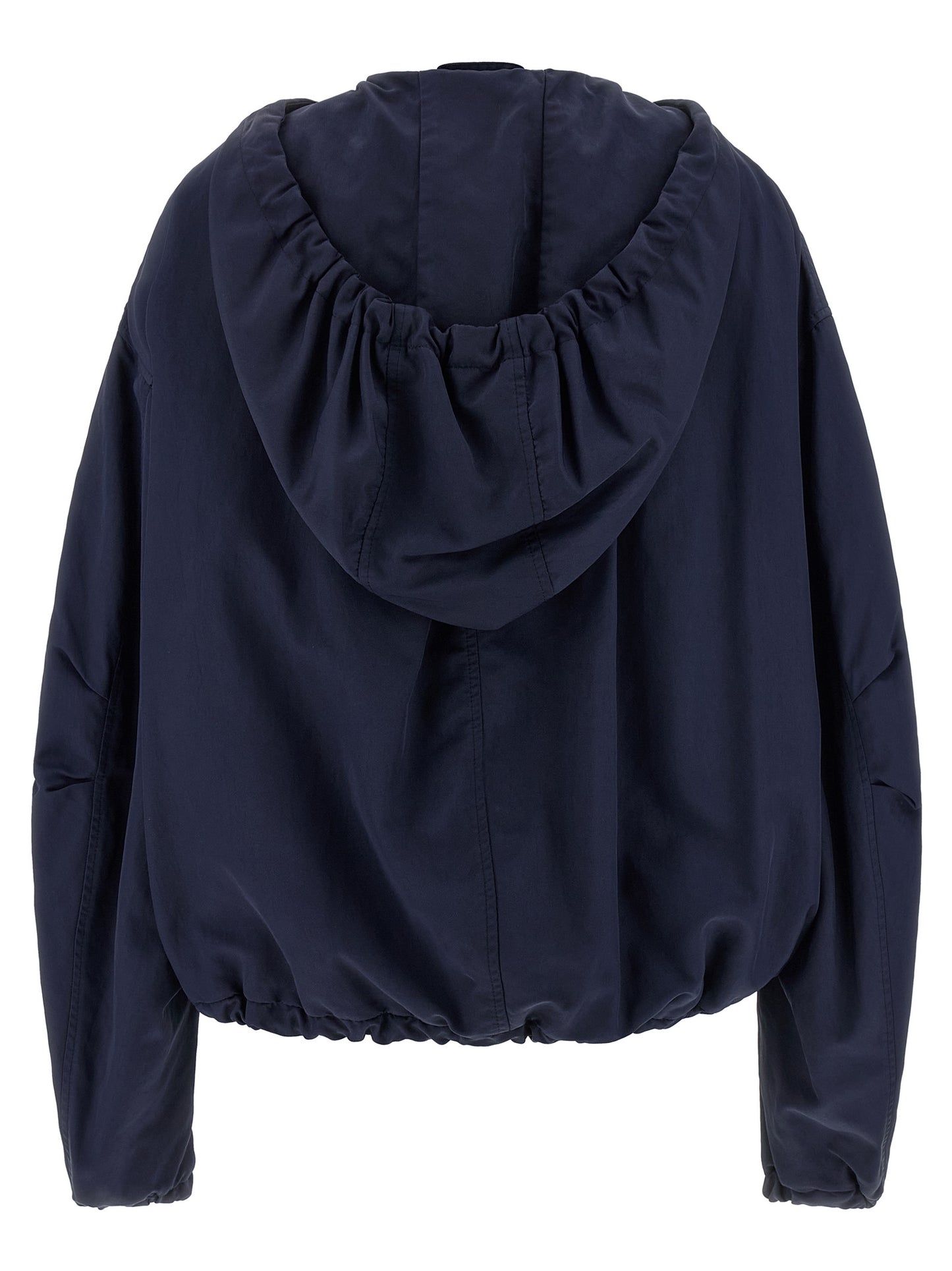 The Attico Blue Polyamide Bomber Jacket
