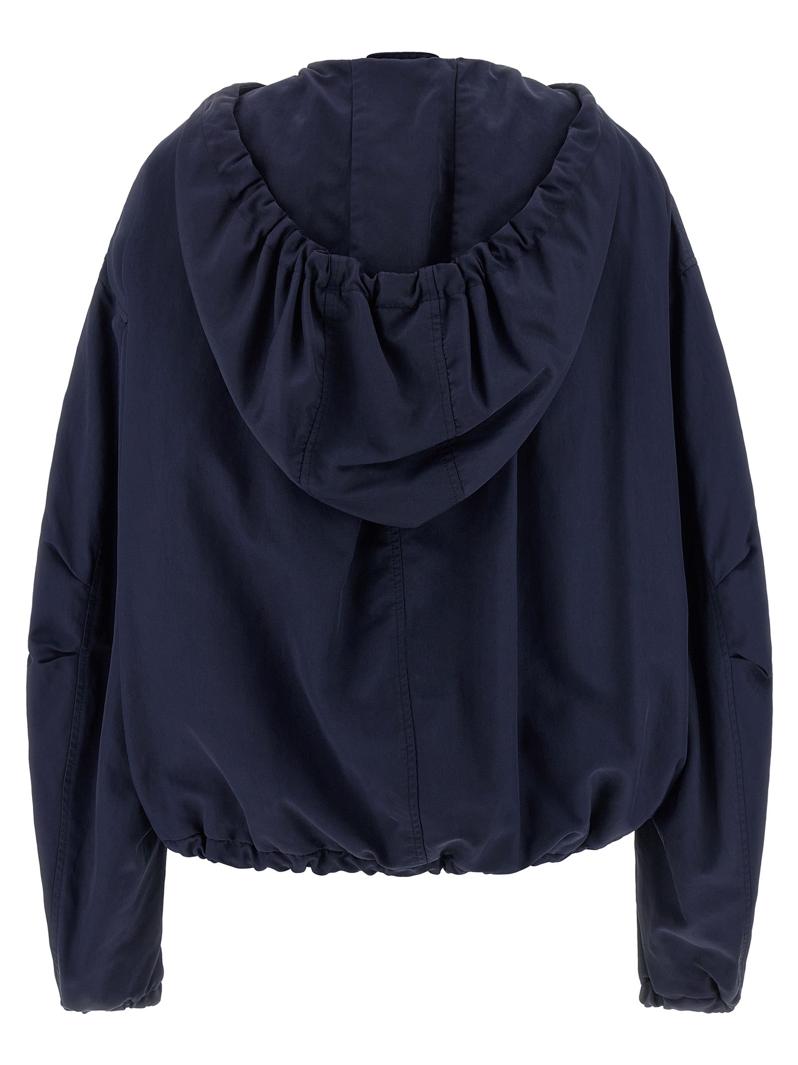 The Attico Blue Polyamide Bomber Jacket