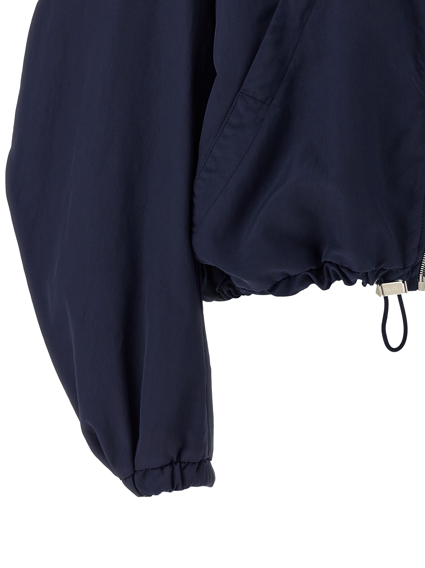 The Attico Blue Polyamide Bomber Jacket