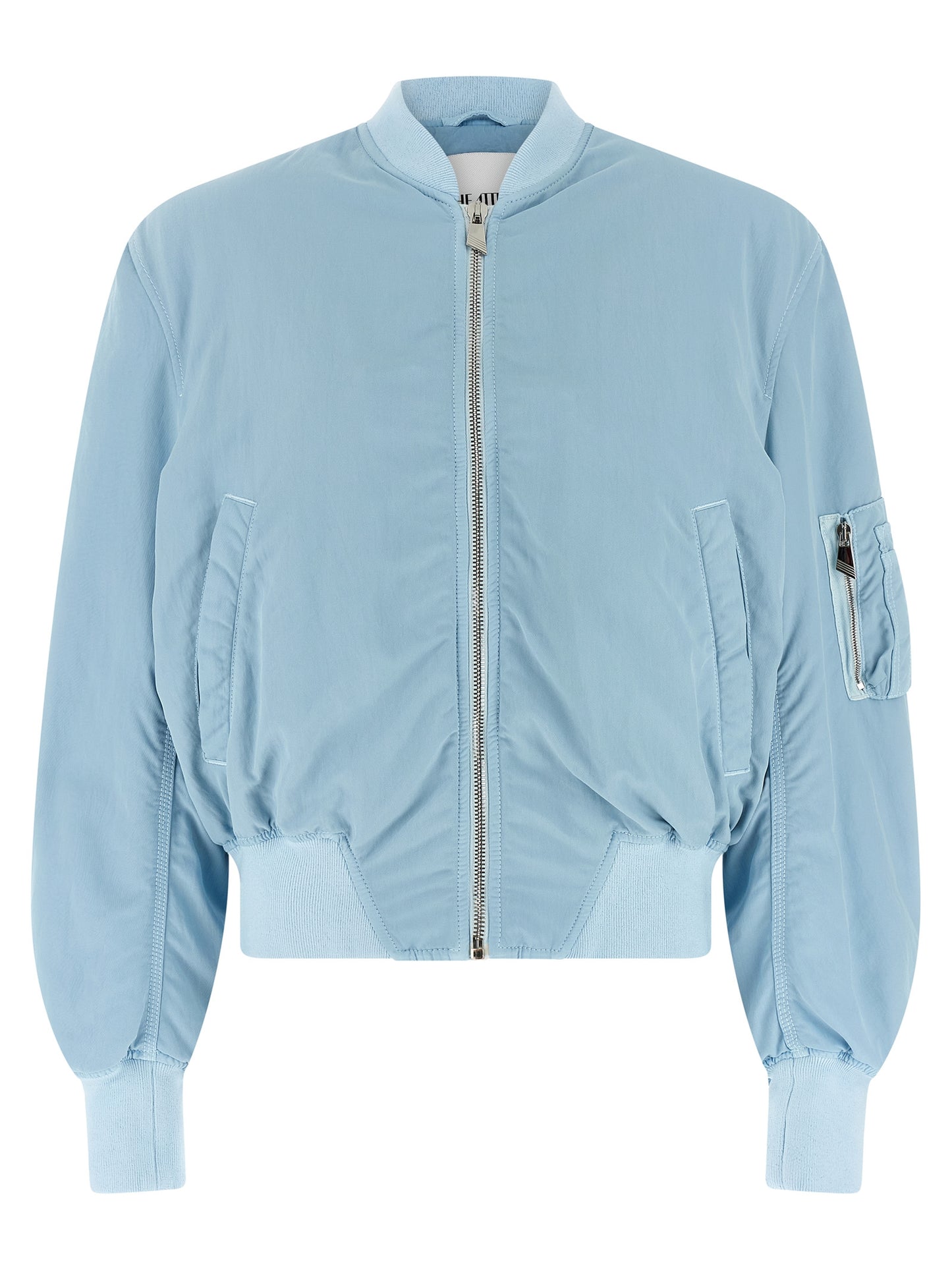 The Attico Blue Polyamide Bomber Jacket
