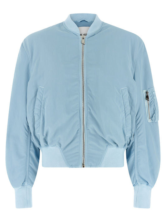 The Attico Blue Polyamide Bomber Jacket