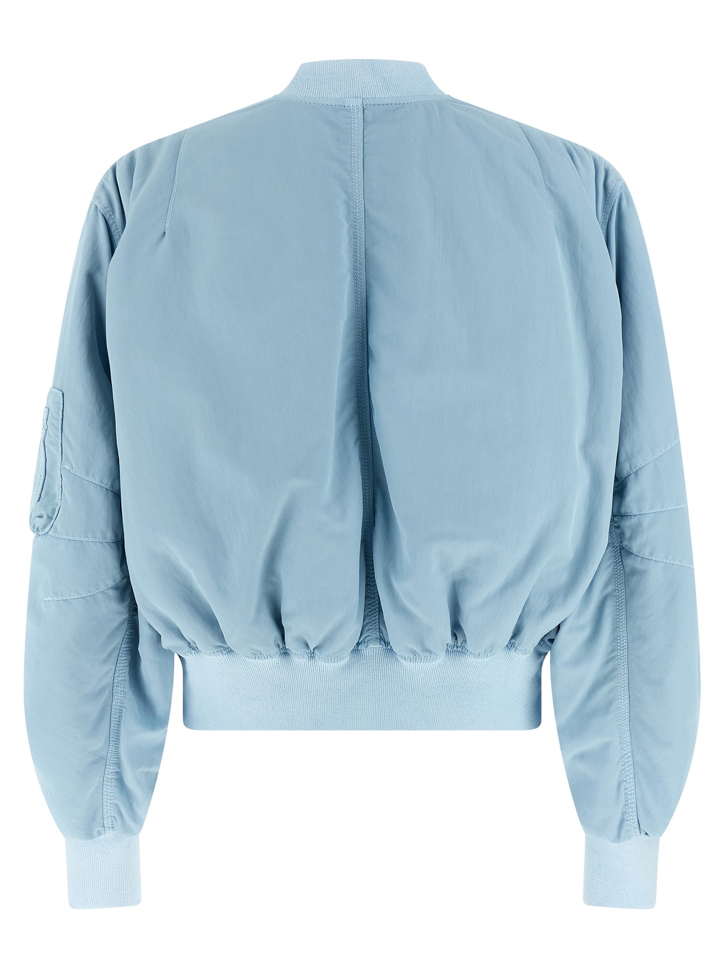 The Attico Blue Polyamide Bomber Jacket