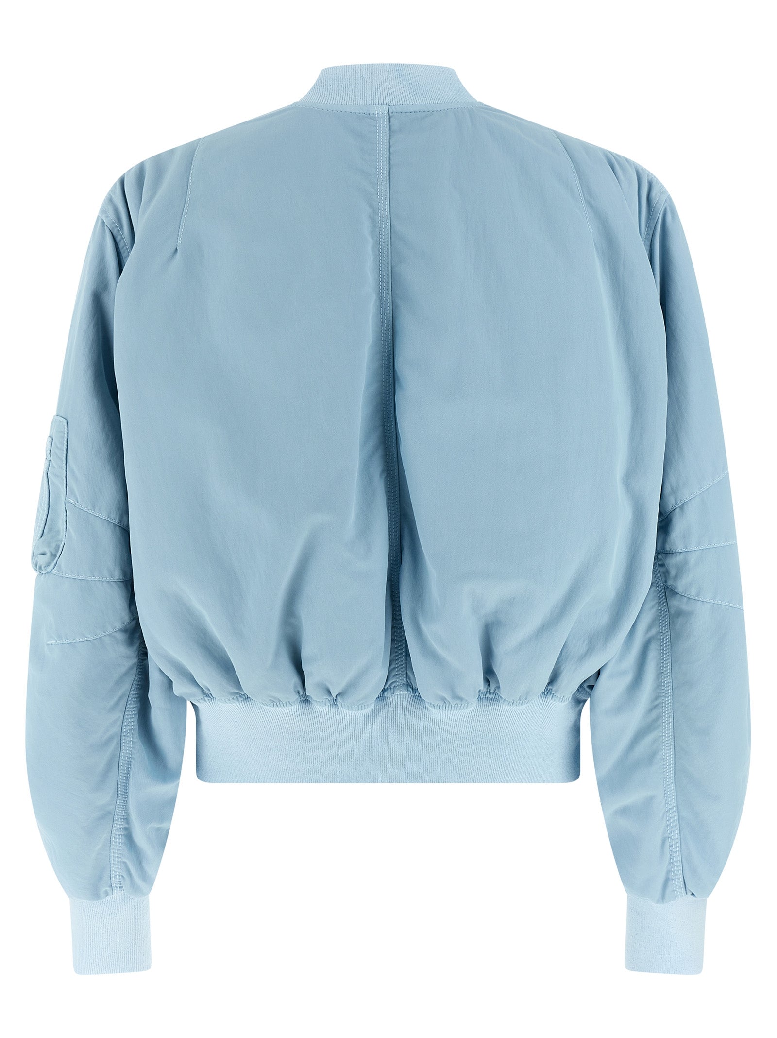 The Attico Blue Polyamide Bomber Jacket