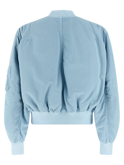 The Attico Blue Polyamide Bomber Jacket