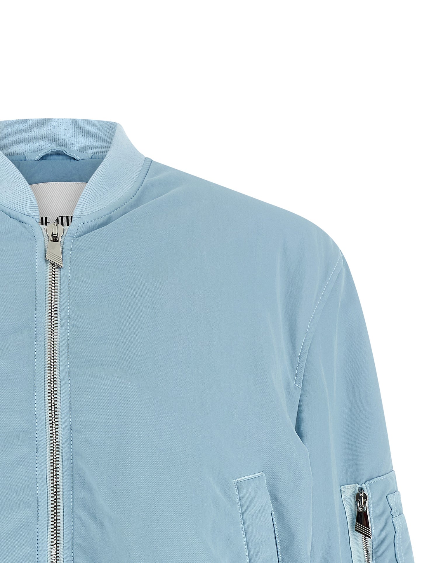 The Attico Blue Polyamide Bomber Jacket