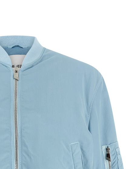The Attico Blue Polyamide Bomber Jacket