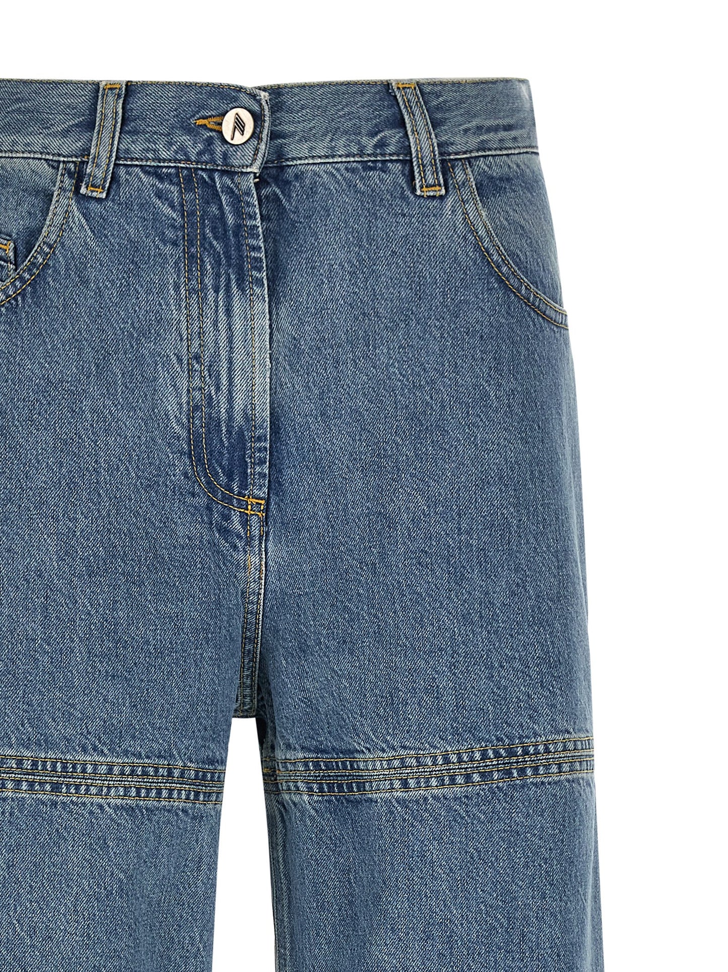 The Attico Blue Cotton Jeans Denim - W28