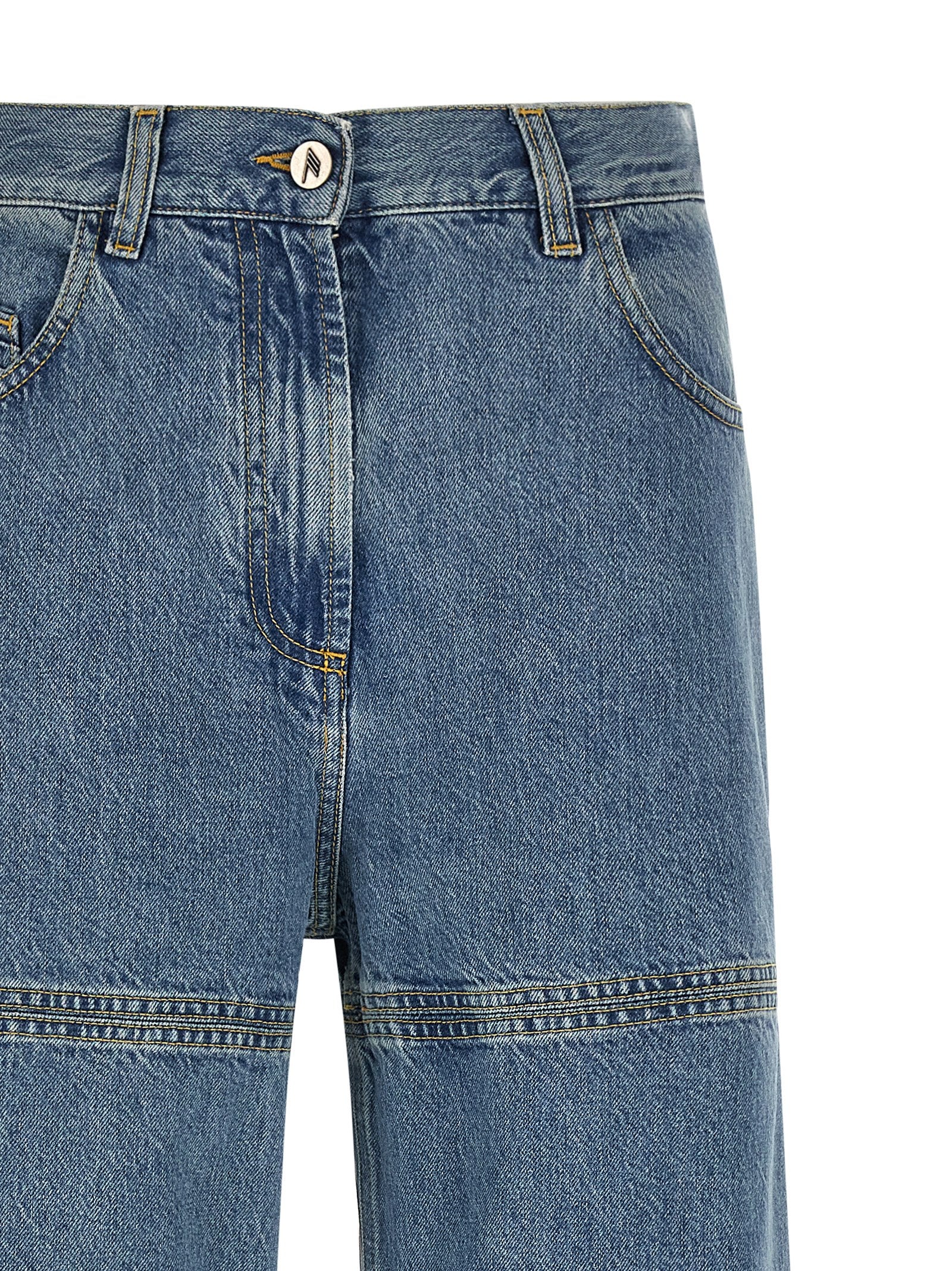 The Attico Blue Cotton Jeans Denim - W28