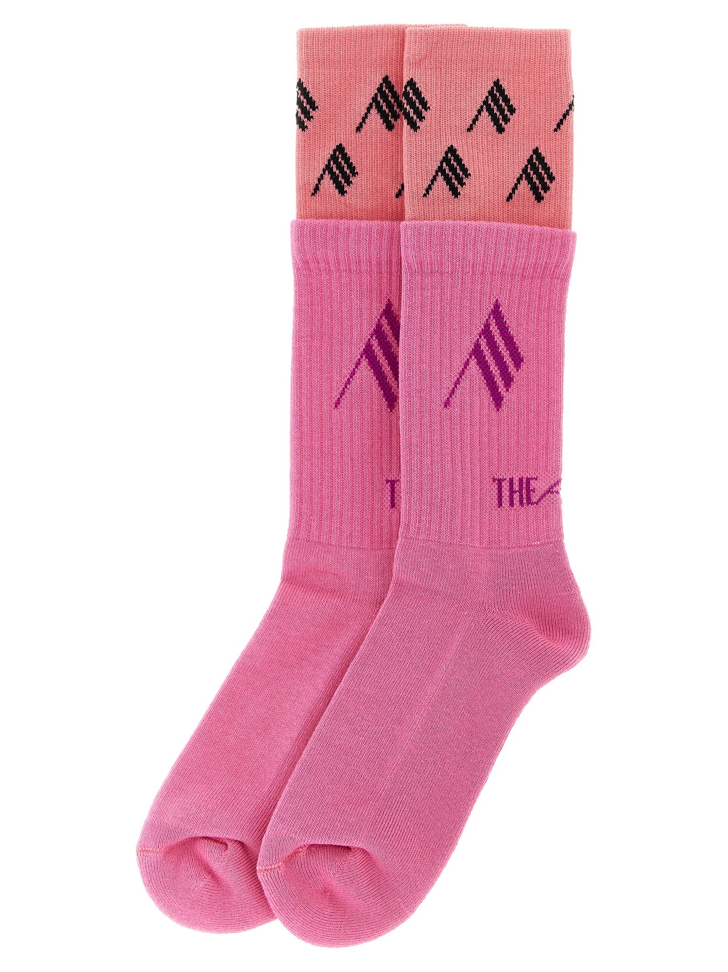 The Attico Multicolor Cotton Socks - Pink