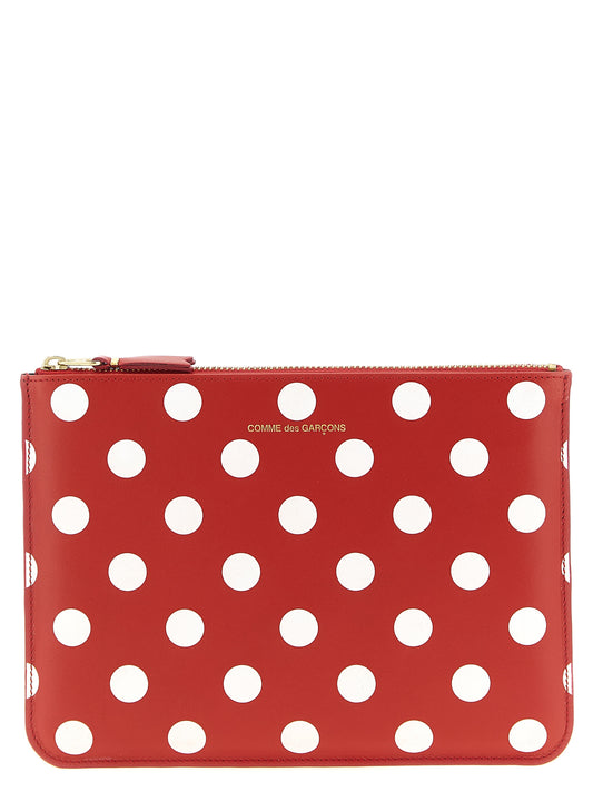 Comme des Garçons Multicolor Polka Dot Calfskin Wallet