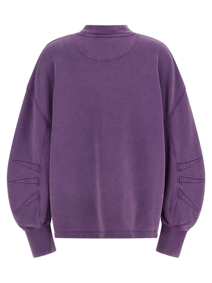 The Attico Purple Cotton Sweatshirt