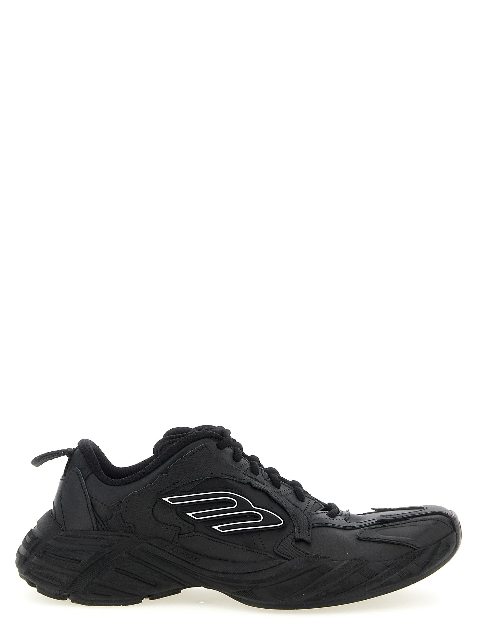 Balenciaga Black Calfskin Monday Sneakers