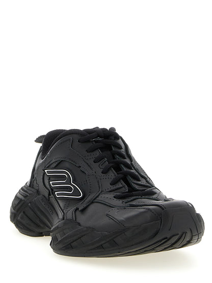 Balenciaga Black Calfskin Monday Sneakers
