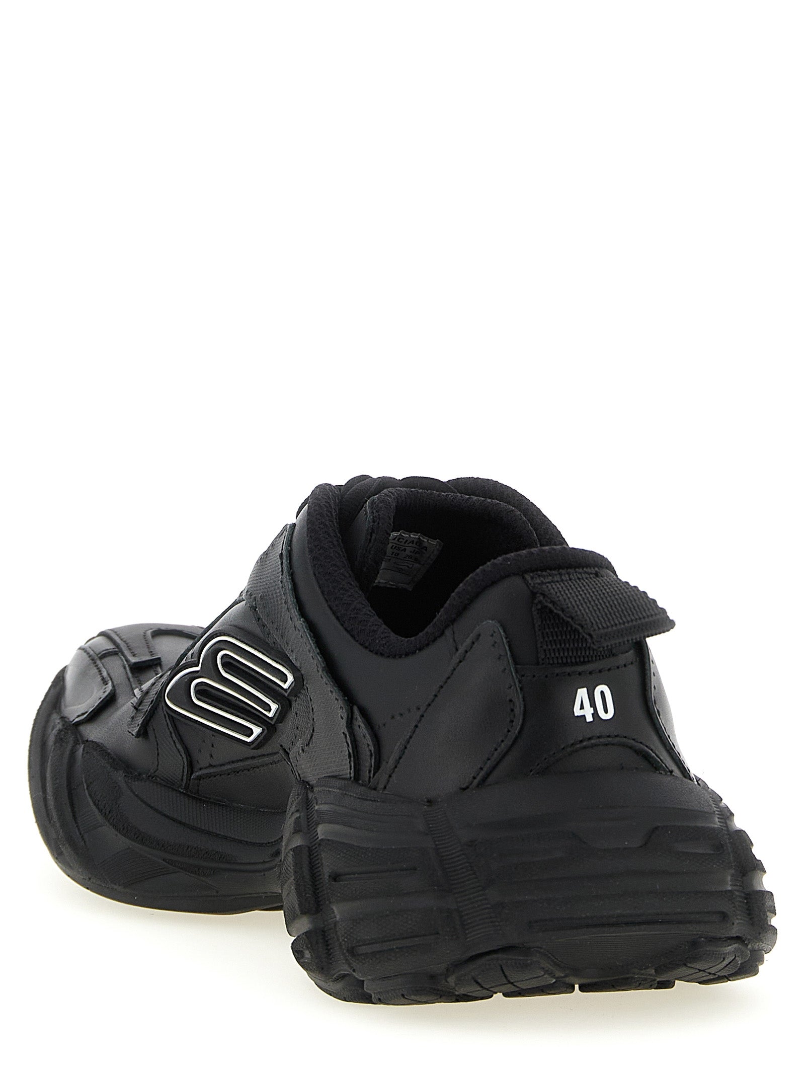 Balenciaga Black Calfskin Monday Sneakers