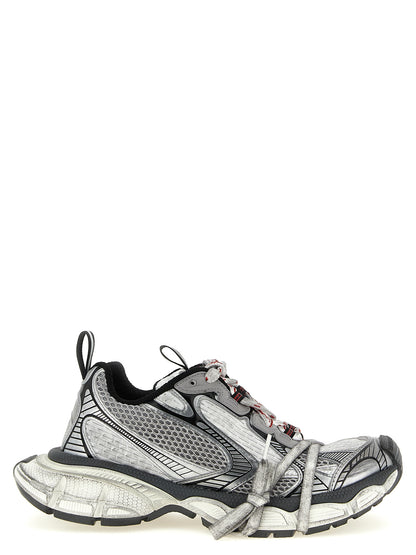 Balenciaga Gray 3XL Worn-Effect Athletic Sneakers