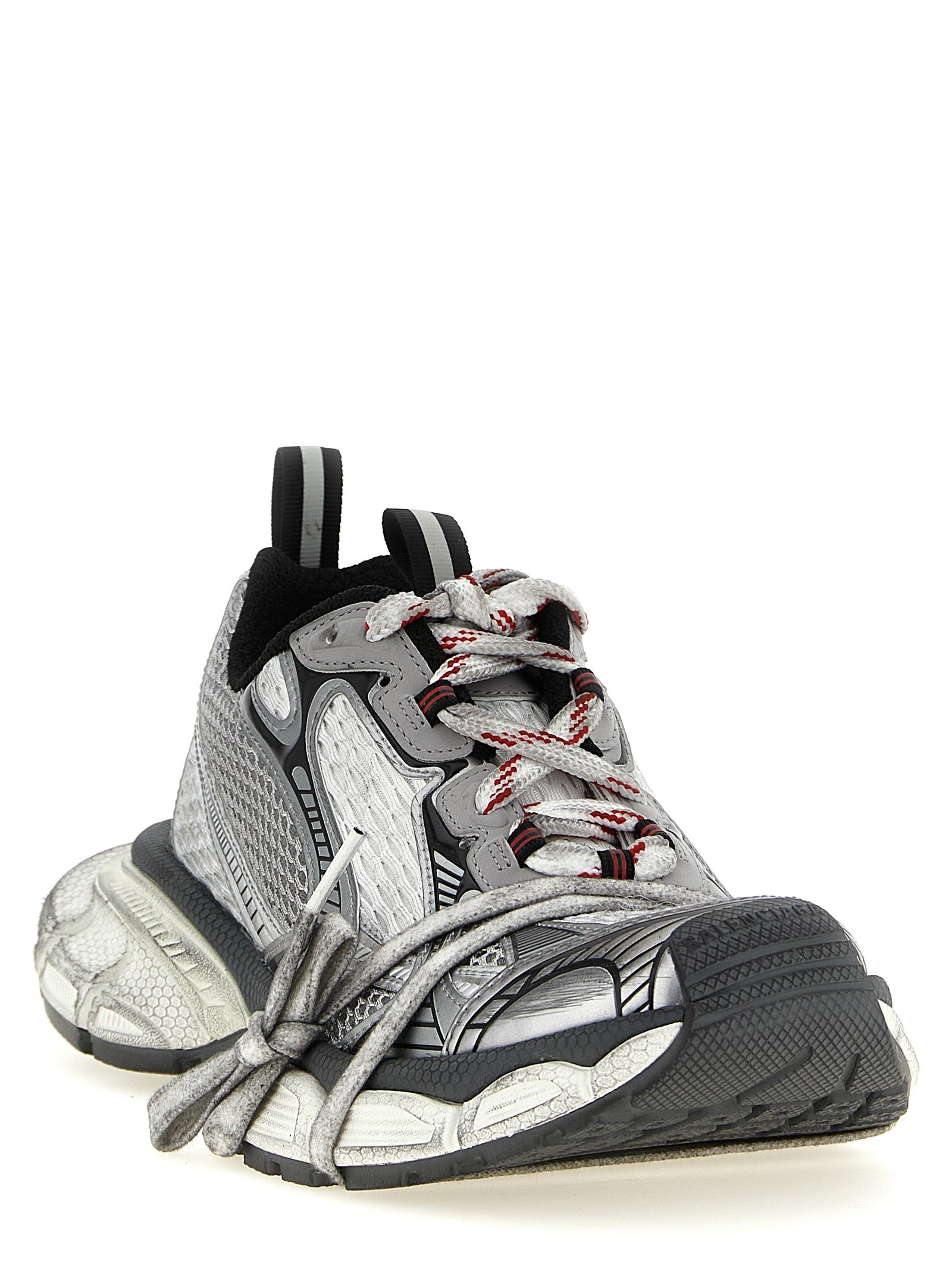 Balenciaga Gray 3XL Worn-Effect Athletic Sneakers