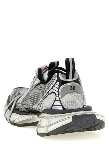 Balenciaga Gray 3XL Worn-Effect Athletic Sneakers