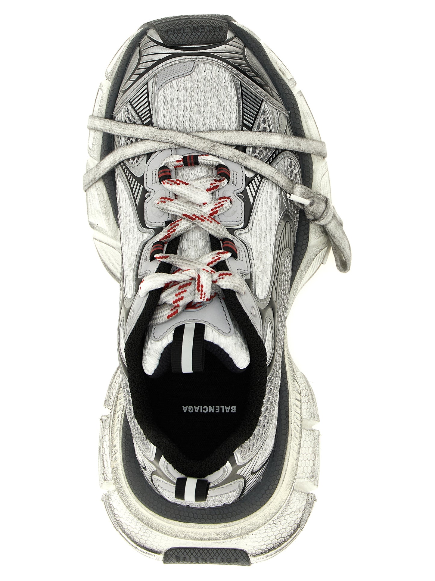 Balenciaga Gray 3XL Worn-Effect Athletic Sneakers