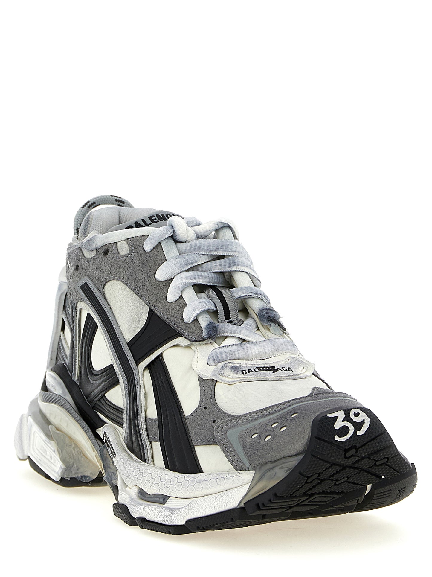 Balenciaga Gray Polyethylene Runner Sneakers
