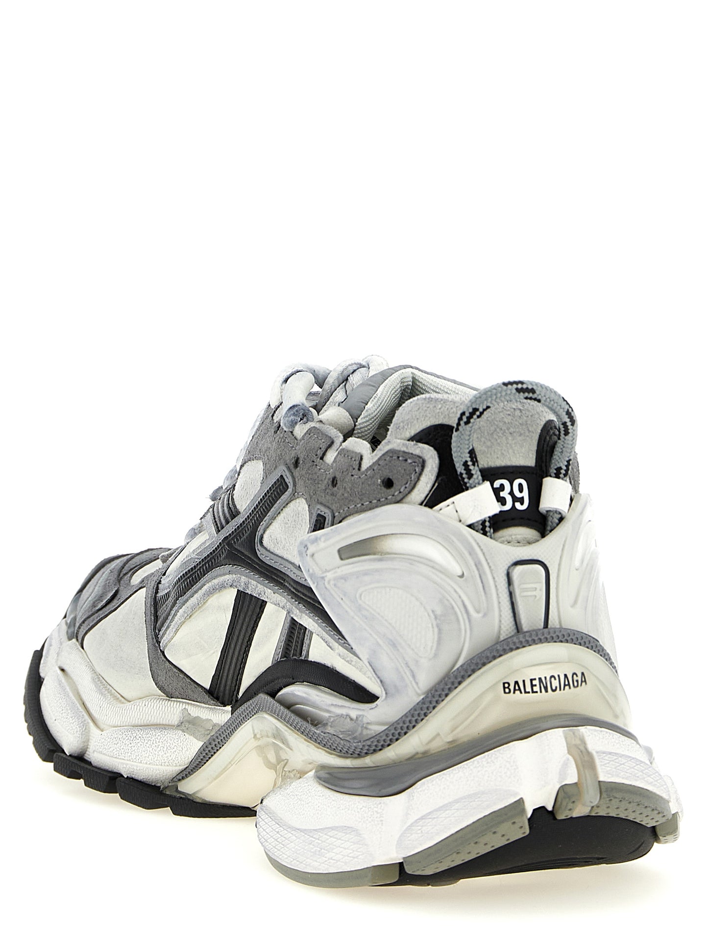 Balenciaga Gray Polyethylene Runner Sneakers