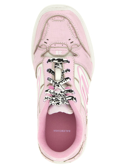 Balenciaga Hamptons Multicolor Calfskin Athletic Sneakers
