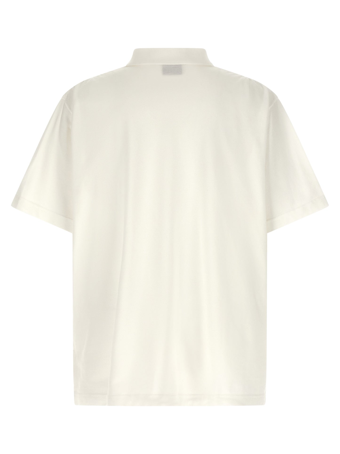 Balenciaga White Cotton Piqué Polo Shirt