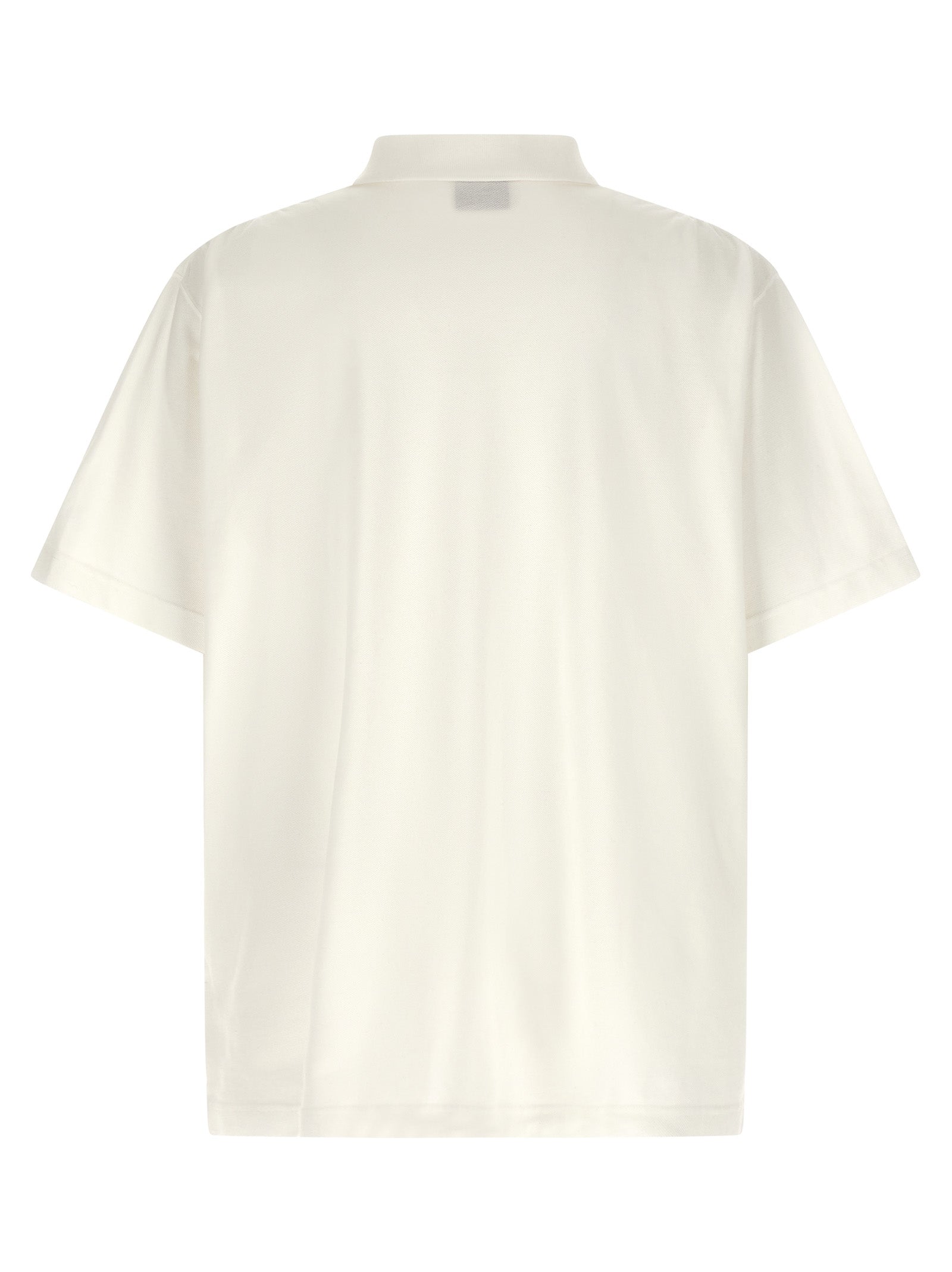 Balenciaga White Cotton Piqué Polo Shirt