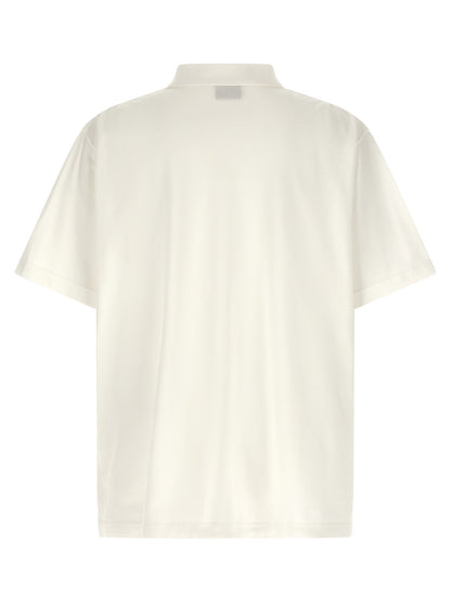 Balenciaga White Cotton Piqué Polo Shirt