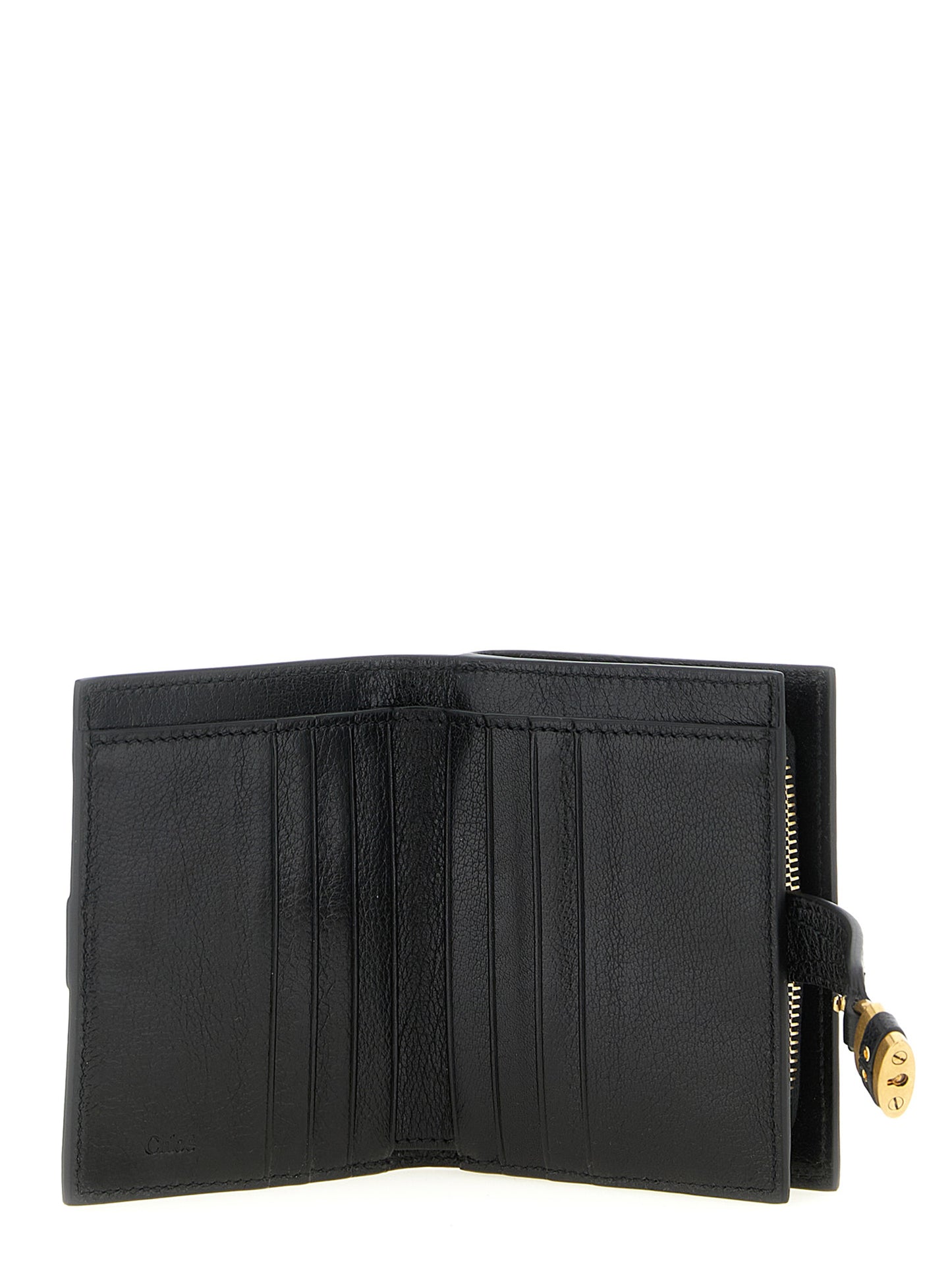 Chloé Black Buffalo Leather Cardholder - Paddington