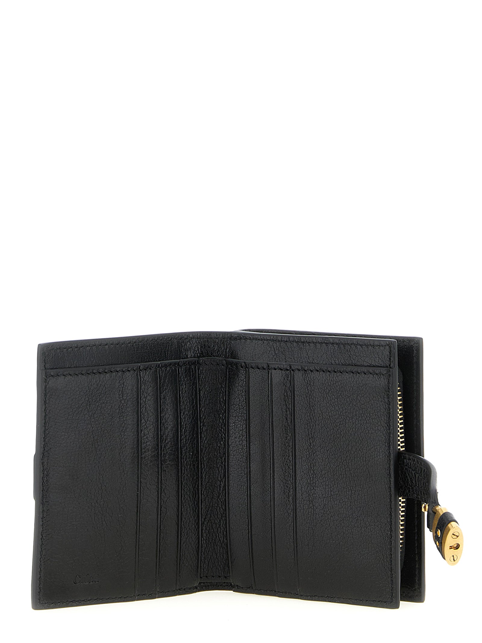 Chloé Black Buffalo Leather Cardholder - Paddington