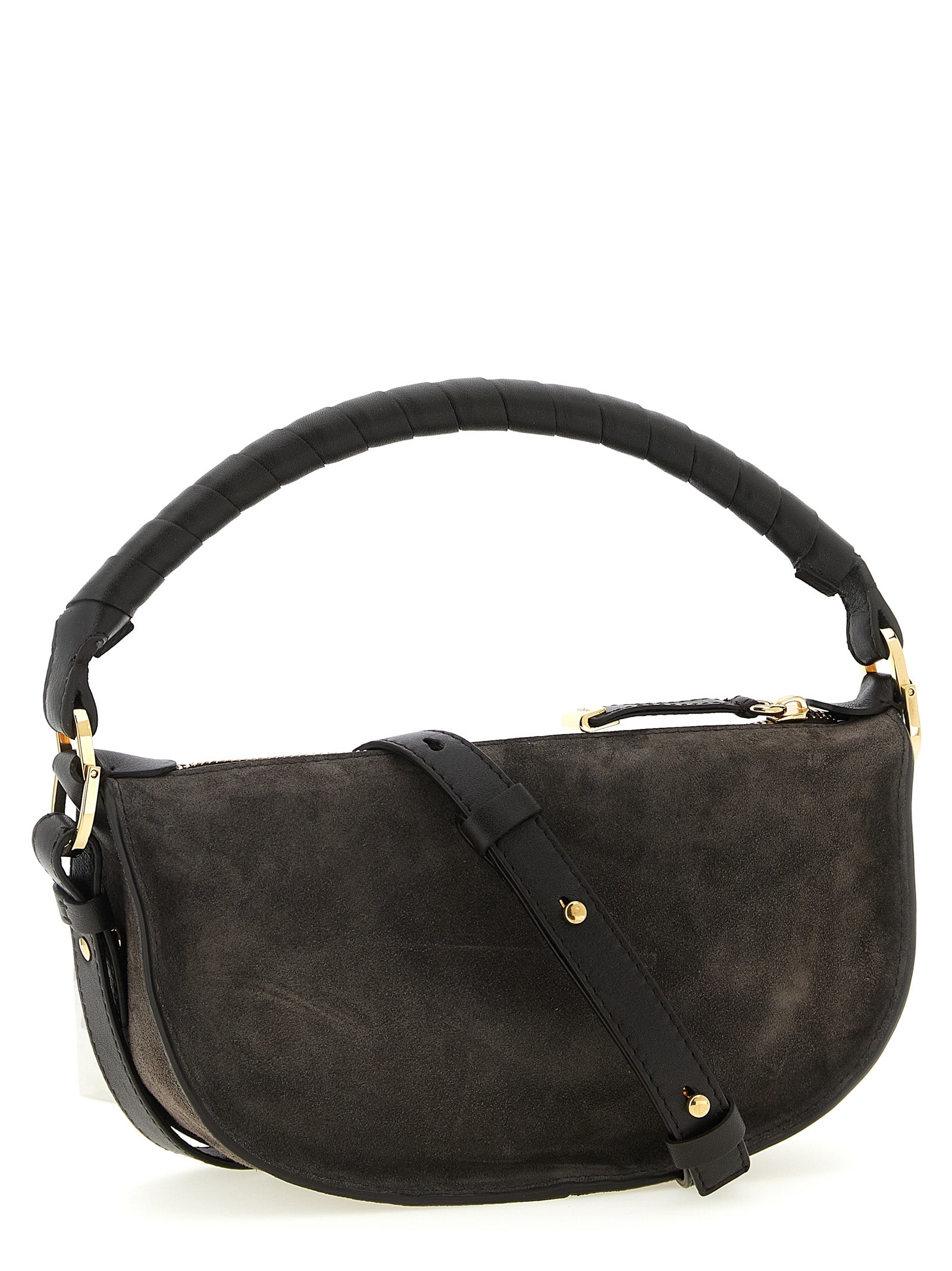 Chloé Marcie Brown Calfskin Shoulder Bag