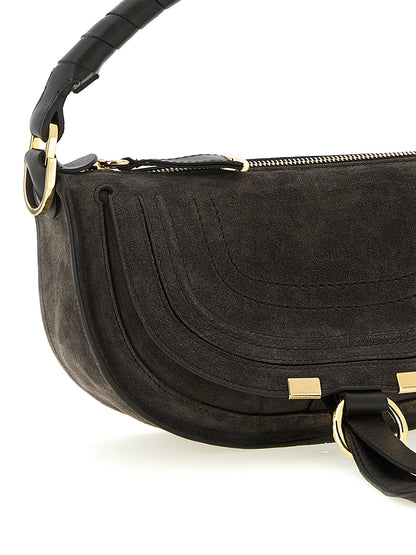 Chloé Marcie Brown Calfskin Shoulder Bag