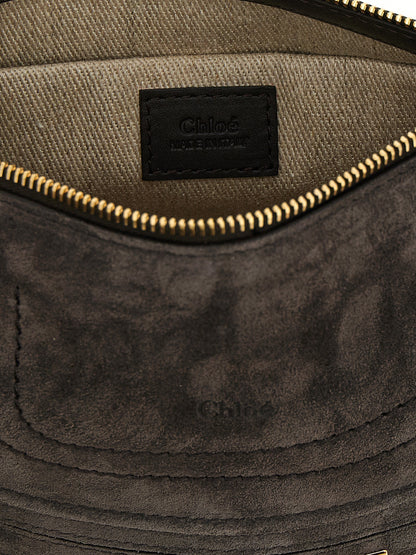 Chloé Marcie Brown Calfskin Shoulder Bag