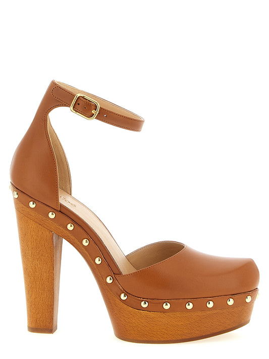 Chloé Brown Lamb Leather High Heel Pumps - Lola