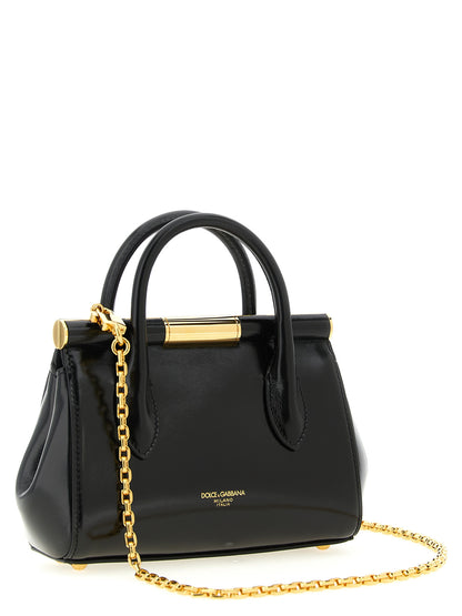 Dolce & Gabbana Black Calfskin Handbag - Marlene Mini