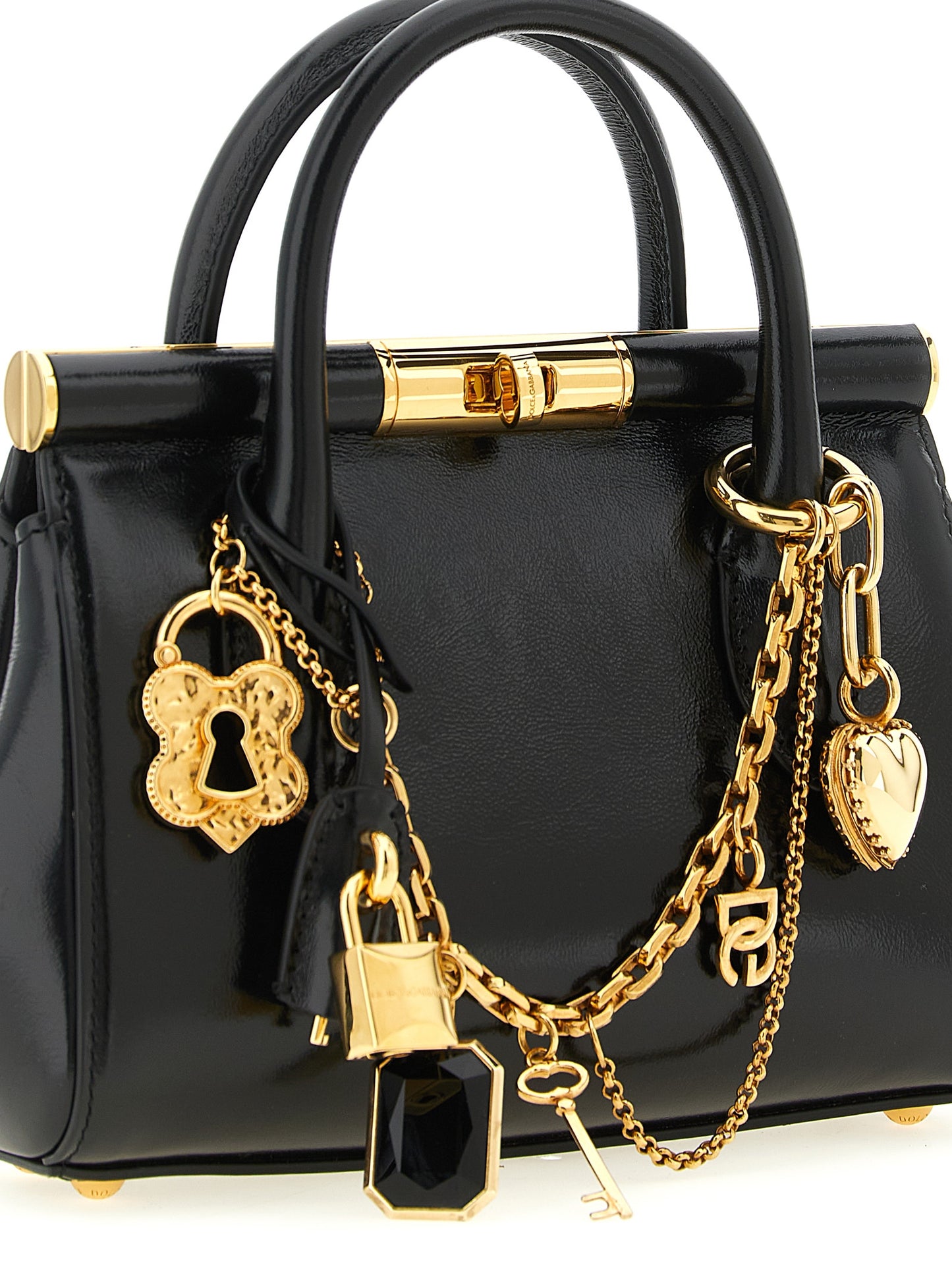 Dolce & Gabbana Black Calfskin Handbag - Marlene Mini