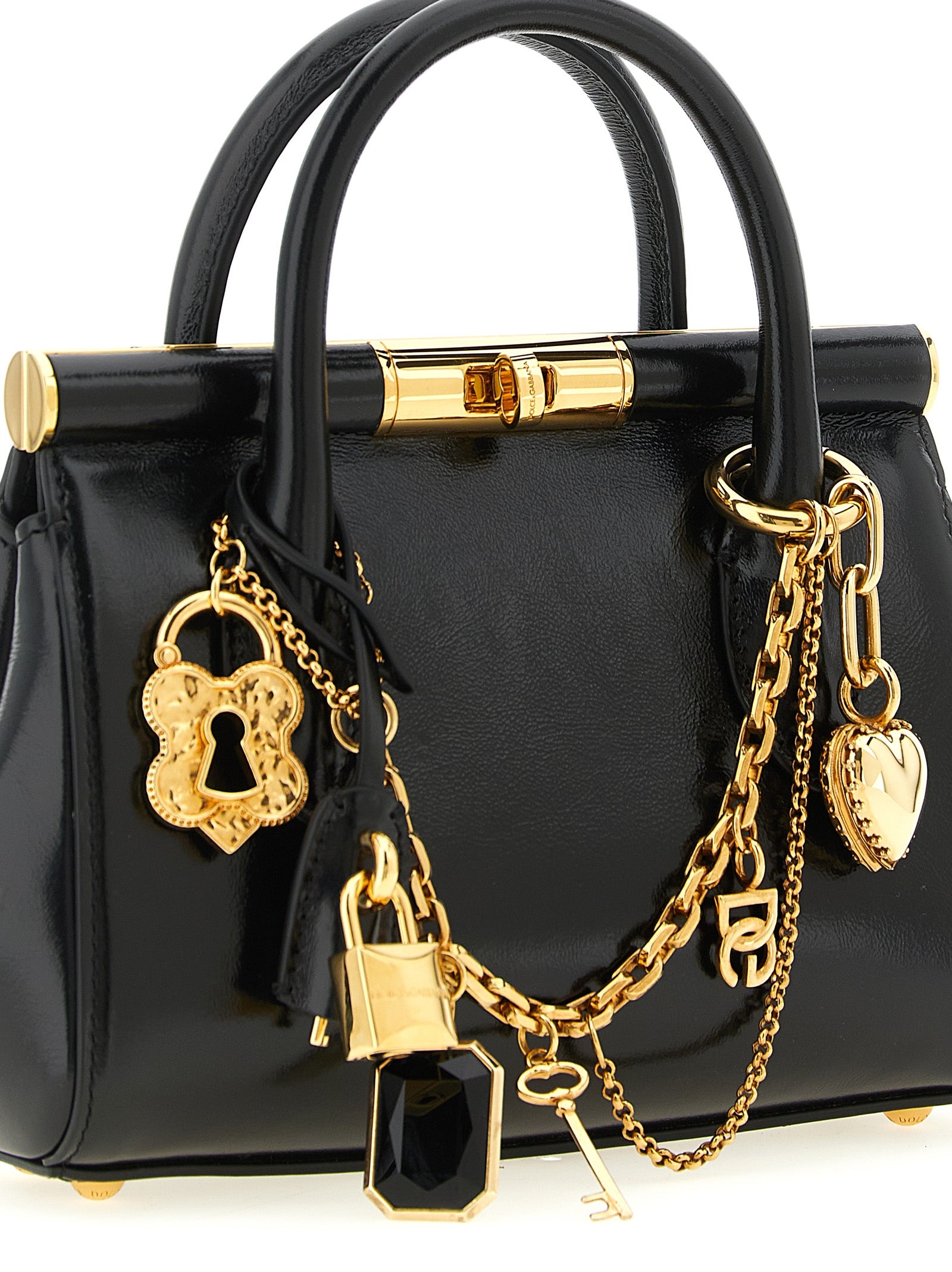 Dolce & Gabbana Black Calfskin Handbag - Marlene Mini