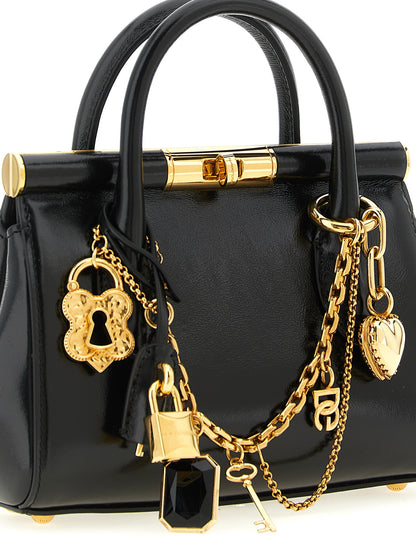 Dolce & Gabbana Black Calfskin Handbag - Marlene Mini
