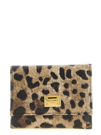 Dolce & Gabbana Leopard Print Calfskin Cardholder