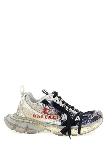 Balenciaga 3XL Split Logo Multicolor Polyethylene Athletic Sneakers