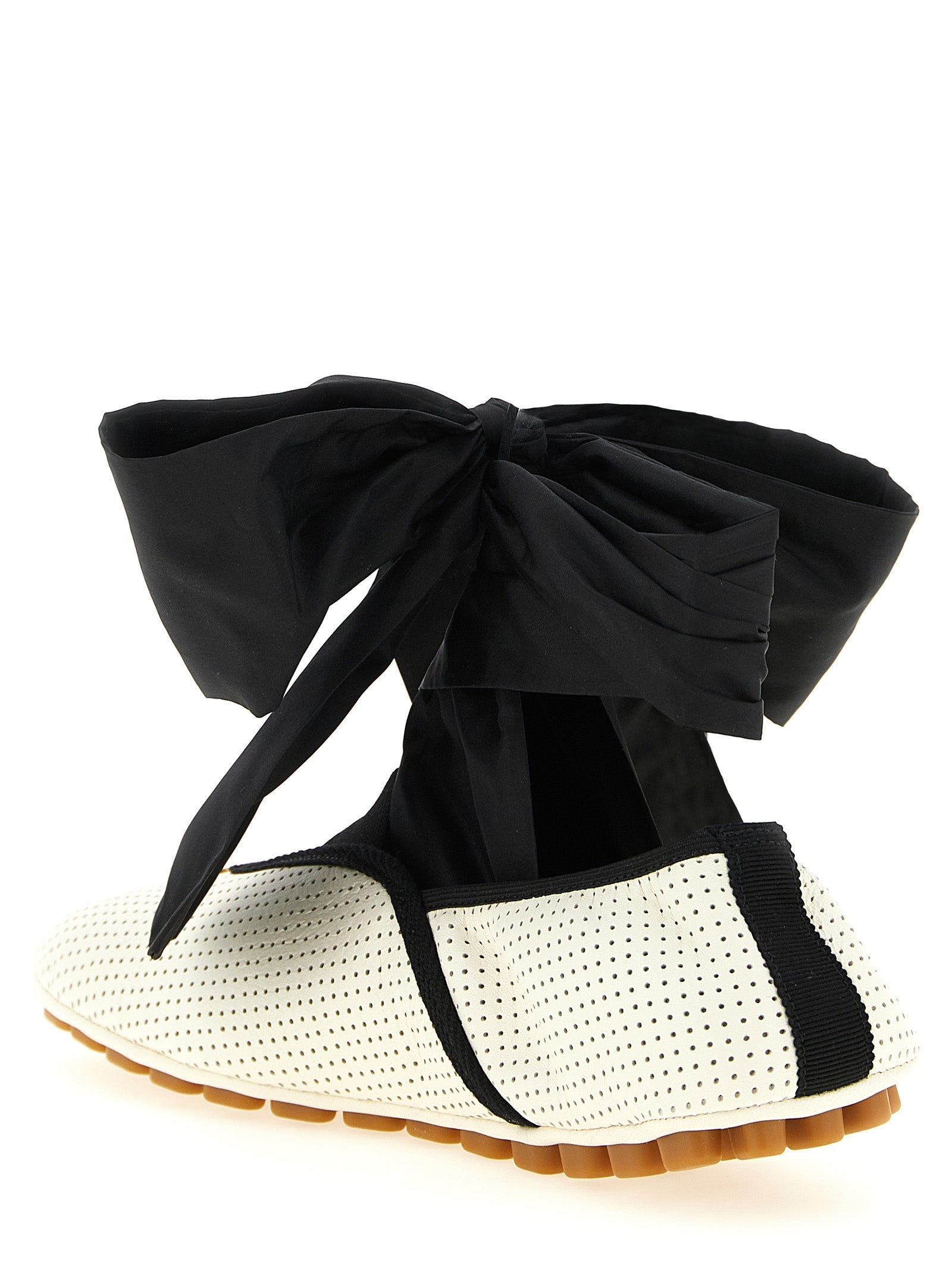 Valentino Garavani Bicolor Lamb Leather Ballet Rythmika Flats