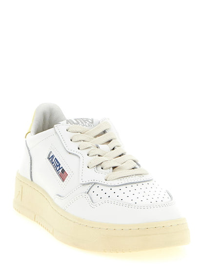 Autry Bicolor Cowhide Low Top Sneakers - Yellow - EU36/US6