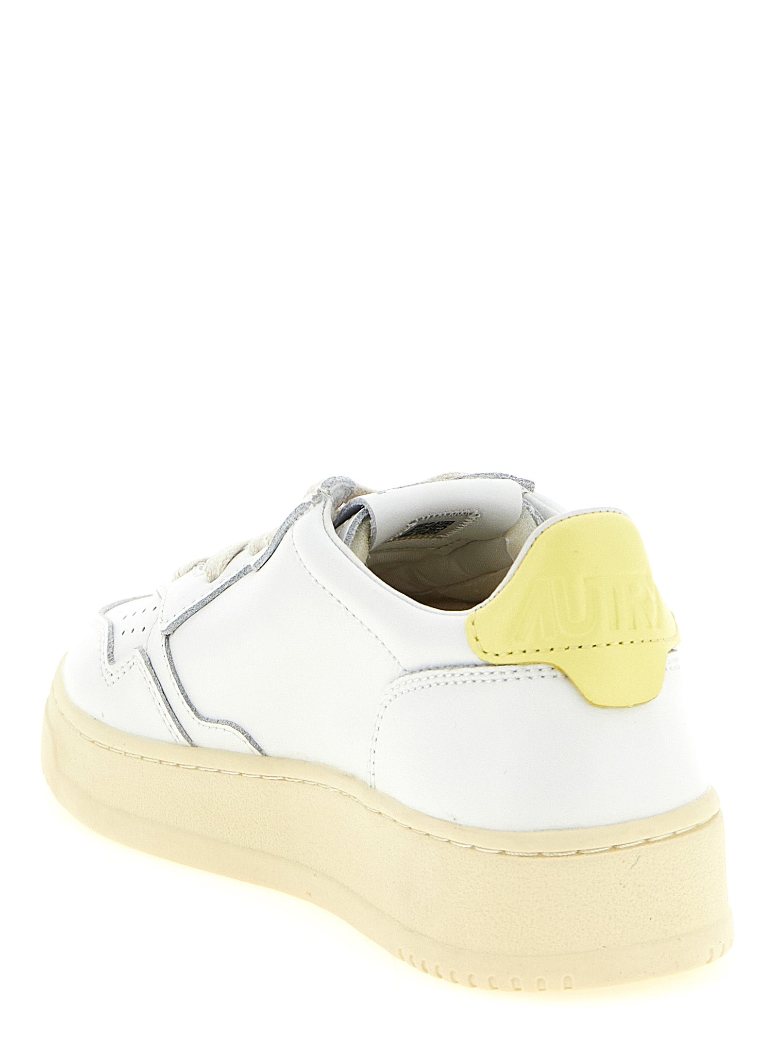 Autry Bicolor Cowhide Low Top Sneakers - Yellow - EU36/US6